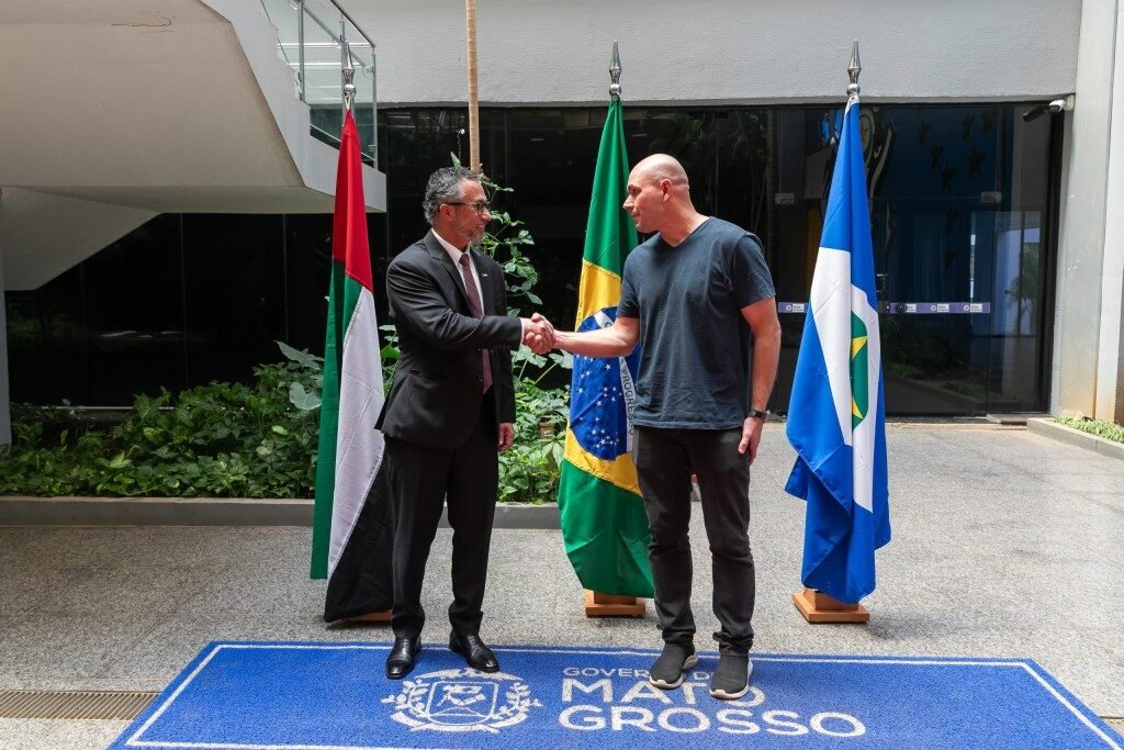 Abilio e Pivetta recebem embaixador dos Emirados Árabes para debater parcerias estratégicas