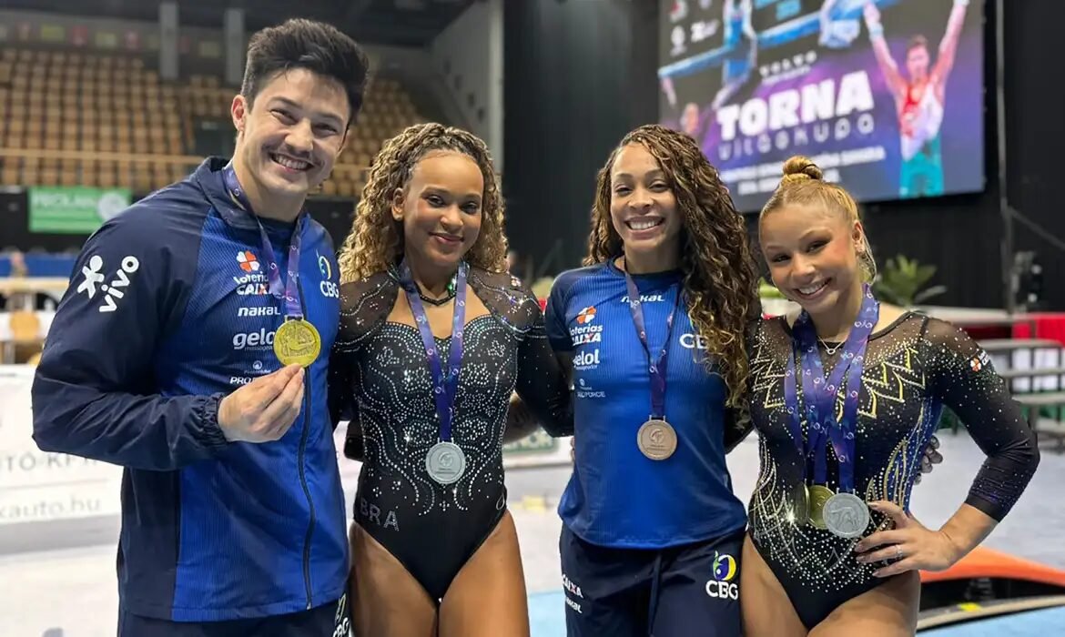Brasil brilha na Copa do Mundo de ginástica com cinco medalhas