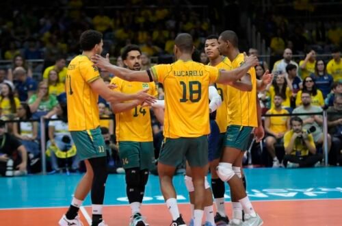 Brasil vence Venezuela e está no mundial de vôlei masculino