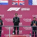 George Russell vence GP do Azerbaijão após pressão de Verstappen