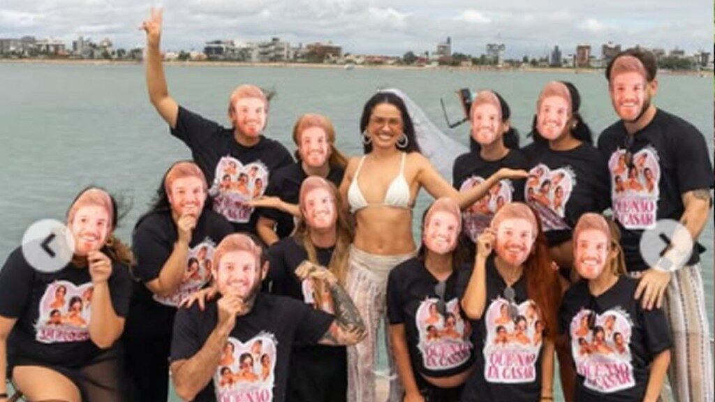 Juliette celebra despedida de solteiro em praia e brinca: ‘Disse que não ia casar’