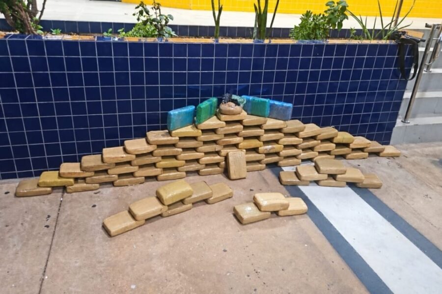 Motorista com CNH falsa é preso pela PRF com cerca de 80 kg de drogas em Santo Antônio de Leverger