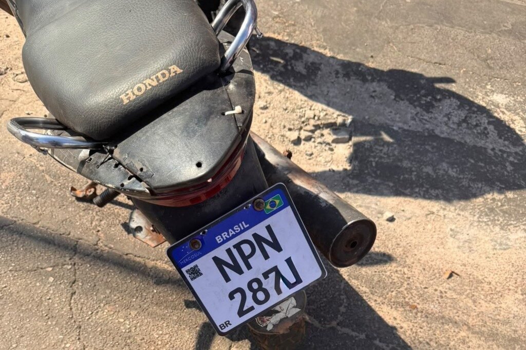 Placa suspeita leva Guarda Municipal a abordar motocicleta e flagrar condutor sem CNH em VG