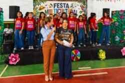 Prefeita Flávia Moretti prestigia Festa Multicultural e celebra cultura mato-grossense na EMEB Salvelina Ferreira