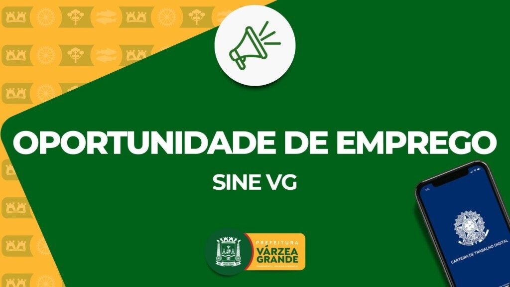 Sine de Várzea Grande oferta 516 vagas de emprego, sendo 176 para PCD