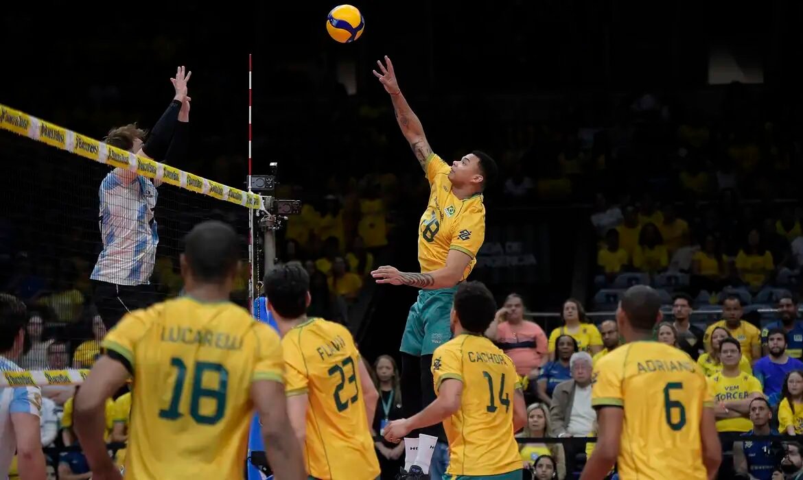 Brasil bate Argentina e garante vaga no vôlei de Los Angeles 2028